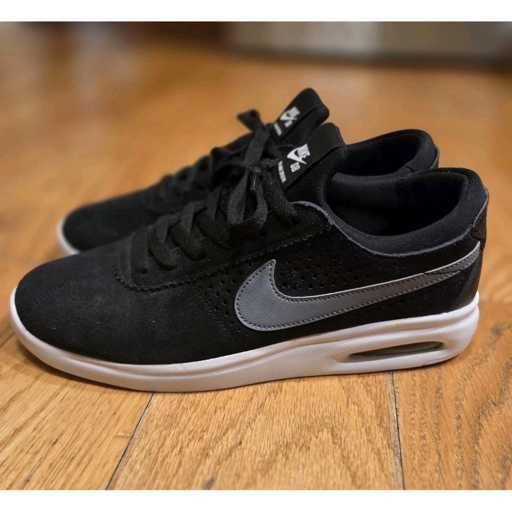 Nike SB Bruin Max Vapor Black Cool Grey White Men's Size‎ 8 Skate Shoes Sneakers